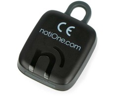 NotiOne GO - Bluetooth lokatorius su garsiniu signalu ir mygtuku - juodas