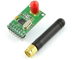 Oem nRF905 433MHz radijo modulis - THT siųstuvas/imtuvas su antena