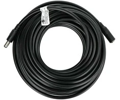 DC prailgintuvas 5.5/2.5mm - kaištis-lizdas - 10m - juodas - Goobay 71402