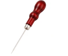 Odinė yla – kriaušės formos – 14.5 cm – apmušalams – medine rankena