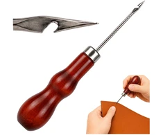 Odinė yla – kriaušės formos – 14.5 cm – apmušalams – medine rankena