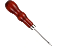 Odinė yla – kriaušės formos – 14.5 cm – apmušalams – medine rankena
