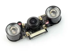 Odseven Kamera RpiCam OV5647 5MPx - naktinio matymo fisheye 160° - skirta Raspberry Pi