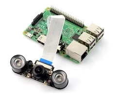 Odseven Kamera RpiCam OV5647 5MPx - naktinio matymo fisheye 160° - skirta Raspberry Pi
