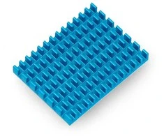 Odseven Radiatorius 40x30x5mm skirtas Raspberry Pi 4 su termolaidžia juosta - mėlynas