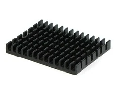 Odseven Radiatorius 40x30x5mm skirtas Raspberry Pi 4 su termolaidžia juosta - juodas