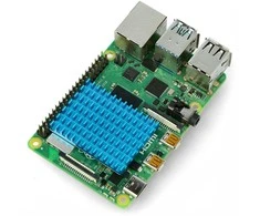 Odseven Radiatorius 40x30x5mm skirtas Raspberry Pi 4 su termolaidžia juosta - mėlynas