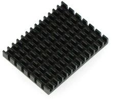 Odseven Radiatorius 40x30x5mm skirtas Raspberry Pi 4 su termolaidžia juosta - juodas