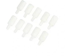 Oem 10 mm nailono tarpiklis su M3 sriegiu - 10vnt,