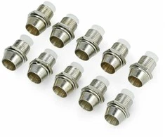 Oem 5mm LED laikiklis - metalinis įgaubtas - 10 vnt