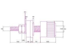 Blow Oem Banan lizdas raudonos spalvos