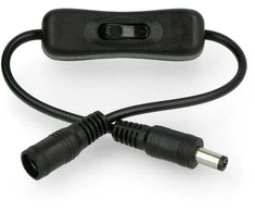 Oem DC kabelis 2.1x5.5mm su jungikliu - 35cm