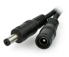 Oem DC kabelis 2.1x5.5mm su jungikliu - 35cm