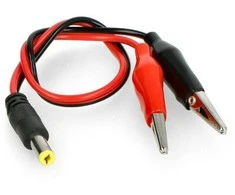 Oem DC kištukas 2.1x5.5mm su krokodilo gnybtais