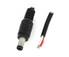 Oem DC kištukas 5.5 x 2.1mm su 20AWG laidu - 1m