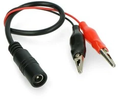 Oem DC lizdas 2.1x5.5mm su krokodilo gnybtais - 27mm