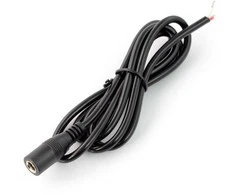 Oem DC lizdas 5.5 x 2.1mm su 1m 20AWG laidu