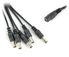Oem DC skirstytuvas 5.5x2.1mm - 5 kištukai