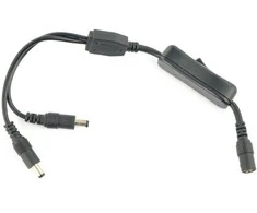 Oem DC skirstytuvas 5.5x2.1mm su jungikliu - 2 kištukai