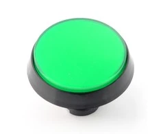 Oem Didelis mygtukas 6cm - žalias - pasviręs
