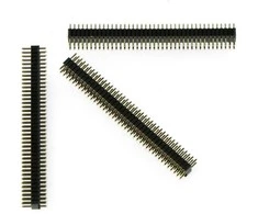 Oem Goldpin karpomas kištukas 2x40 kaiščių 1.27mm / 2.54mm - tiesus