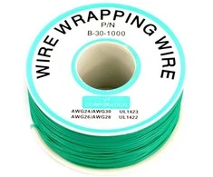 Oem Izoliuota PVC dengta 30AWG laidų vyniojimo vielos ritė 1000Ft - žalia