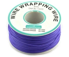 Oem Izoliuota PVC dengta 30AWG vielos vyniojimo ritė 820Ft - violetinė