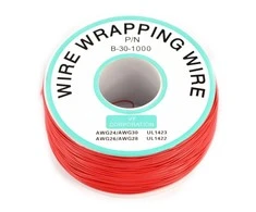Oem Izoliuota PVC dengta 30AWG vielos vyniojimo ritė 1000Ft - raudona