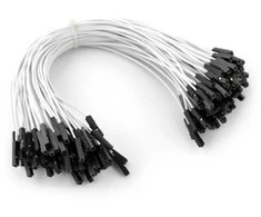 Oem Jungiamieji laidai lizdas-lizdas 20cm balti - 100 vnt