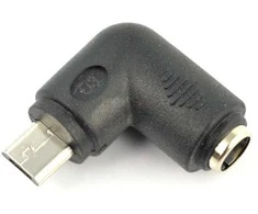 Oem Kampinis adapterio lizdas 5.5x2.1mm - microUSB kištukas
