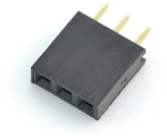 Oem Karpomas lizdas 1x3 kaiščių 2.54mm - vertikalus