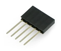 Oem Karpomas lizdas 1x5 kaiščių tiesus 2.54mm - vertikalus ilgas - 10vnt