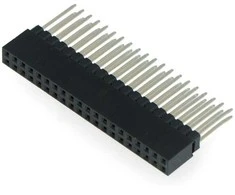 Oem Karpomas lizdas 2x20 kaiščių 2.54mm skirtas Raspberry Pi 4B/3B+3B/3/B+ - ilgi kaiščiai 12mm