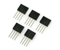 Oem Karpomas lizdas tiesus 1x4 kaiščių 2.54mm - vertikalus ilgas - 5vnt