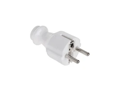 Wtyczka Oem Kištukas su įžeminimu unischuko baltas WT-30