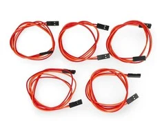 Oem Laidas 2 kontaktų lizdas rastras 2.54mm - 40cm - 5 vnt