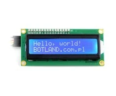 Oem LCD ekranas 2x16 simbolių mėlynas + I2C LCM1602 konverteris