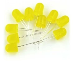 Oem LED 10mm geltonas - 10 vnt