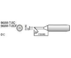 Oem Litavimo antgalis litavimo stotelei - serija juoda, tipas 900M-T-2C