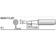 Oem Litavimo antgalis - tipas 900M T-3.2D