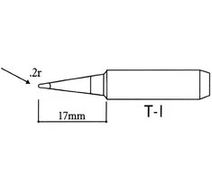 Oem Litavimo stoties antgalis - T-I tipas