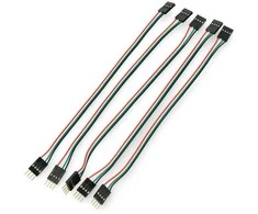 Oem Lizdas-kaištis juostinis laidas 4 kontaktų - 20cm - 5 vnt