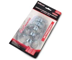 Oem Metalinių spaustukų rinkinys - plieniniai universalūs sliekiniai spaustukai 8-36mm - 10 vnt.