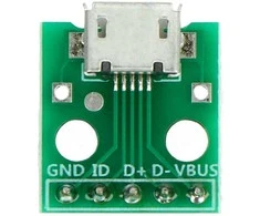 Oem Modulis su microUSB lizdu - lituotos jungtys