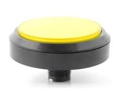 Oem Mygtukas 10 cm - geltonas - plokščias