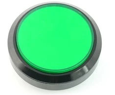 Oem Mygtukas 10cm - žalias - plokščias