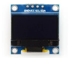 Oem OLED ekranas, mėlyna grafika, 0.96" 128x64px I2C - mėlynas