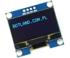 Oem OLED mėlynas grafinis ekranas 1.3" 128x64px I2C v2 - mėlyni simboliai
