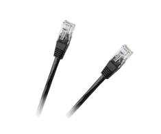 LP Oem Patchcord UTP 8c kabelis CCA 0.5m Juodas