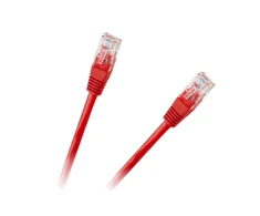 LP Oem Patchcord UTP 8c kabelis CCA 1m Raudonas